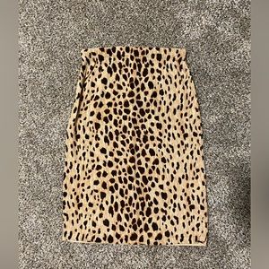 Cheetah Bodycon Skirt